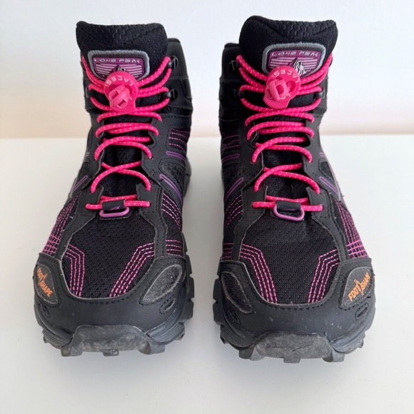 Altra Lone Peak 3.5 Mid Mesh Zero Drop Trail Runners Black Pink Purple Womens 7 - Picture 3 of 11